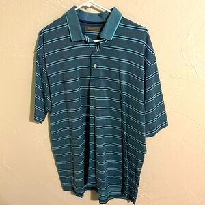 Striped Blue Polo